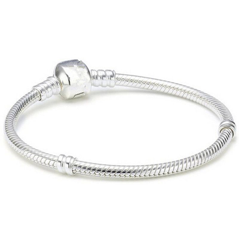 4 Styles 925 Silver gold plated 3MM Snake Chain European Beads ... 4 Styles 925 Silver gold plated 3MM Snake Chain European Beads ...
