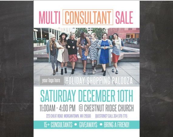 editable pdf multi consultant or any event flyer 8 5 x 11 in for lularoe multi consultant flyer