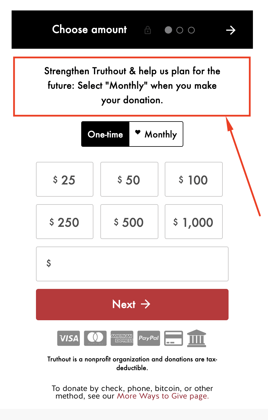 Upgraded Donor Experience To Boost Monthly Donations