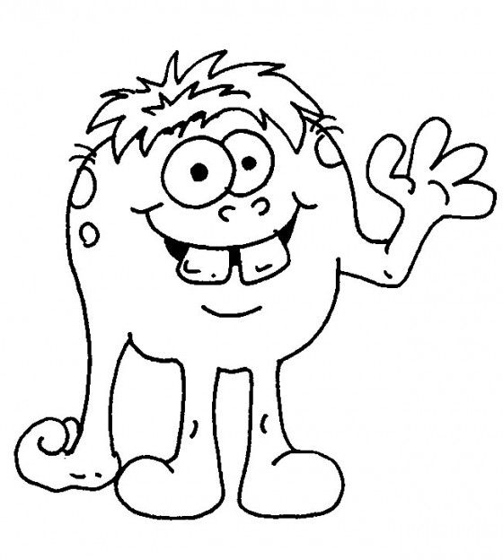 google search monsters to color first choice shows black line