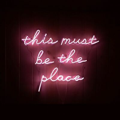 This Must Be The Place Neon Sign Acrylic Light Man Cave Open Bar With Dimmer | eBay Cool Neon Signs, Neon Bar Signs, Cute Signs, Neon Light Signs, Man Cave Artwork, Neon Light Art, Kitchen Plans, Kitchen Planning, Neon Signs Quotes