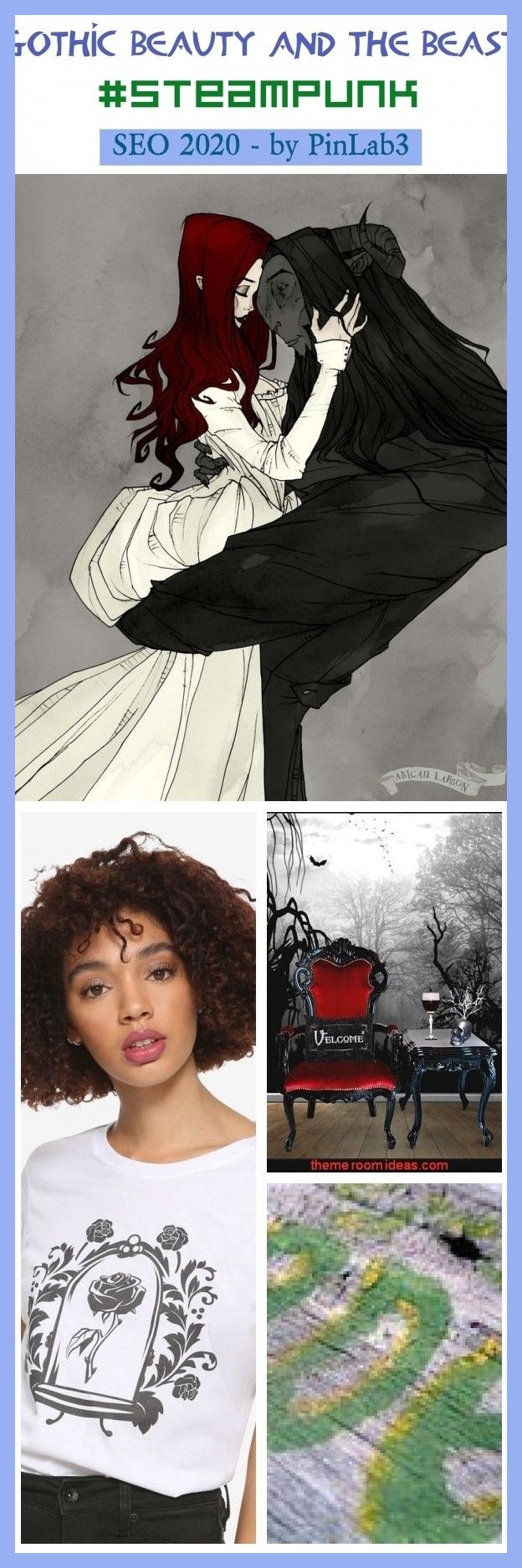 Gothic beauty and the beast #steampunk #geek. vampire fashion gothic beauty, vic...