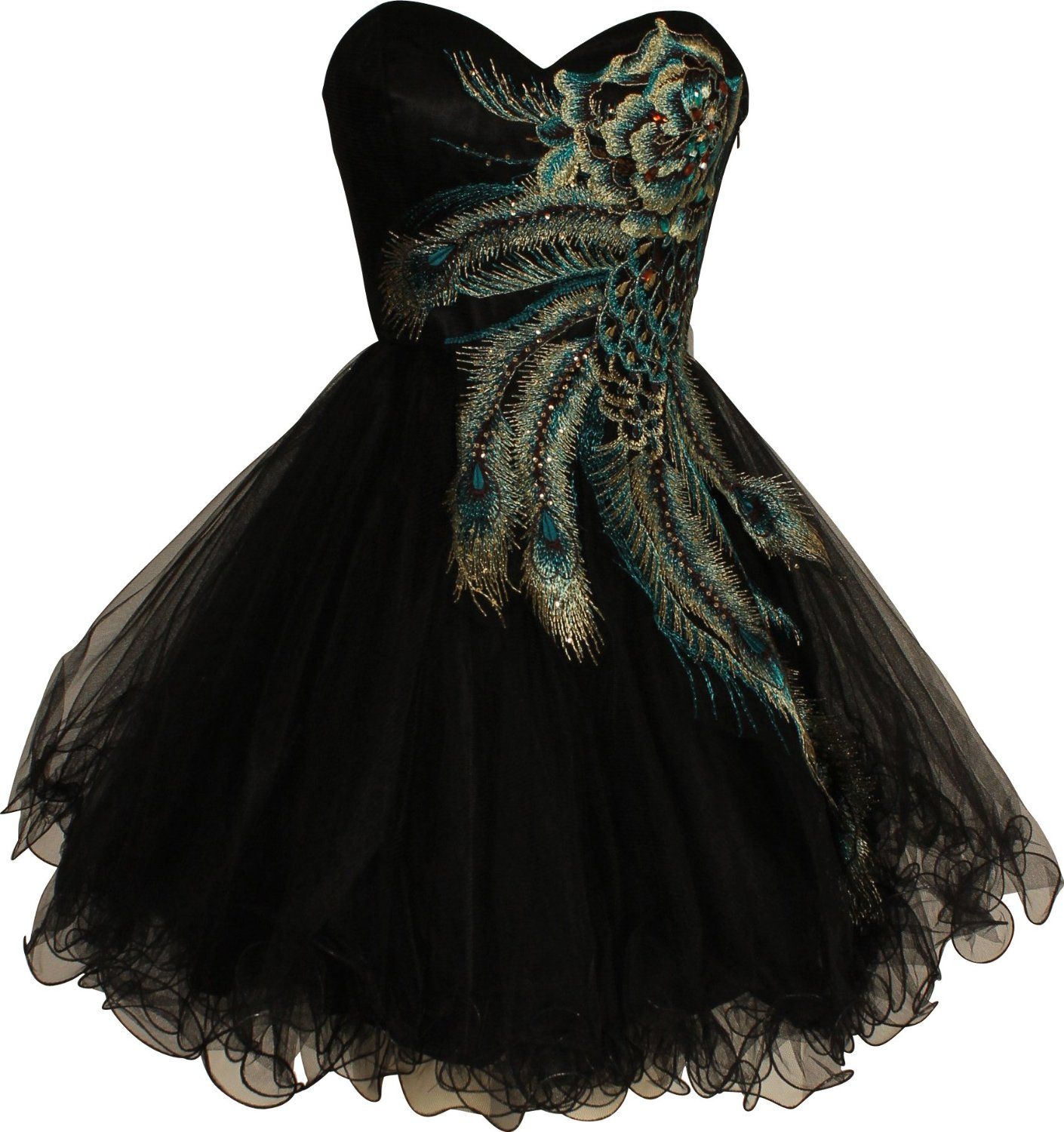Short Peacock Dress