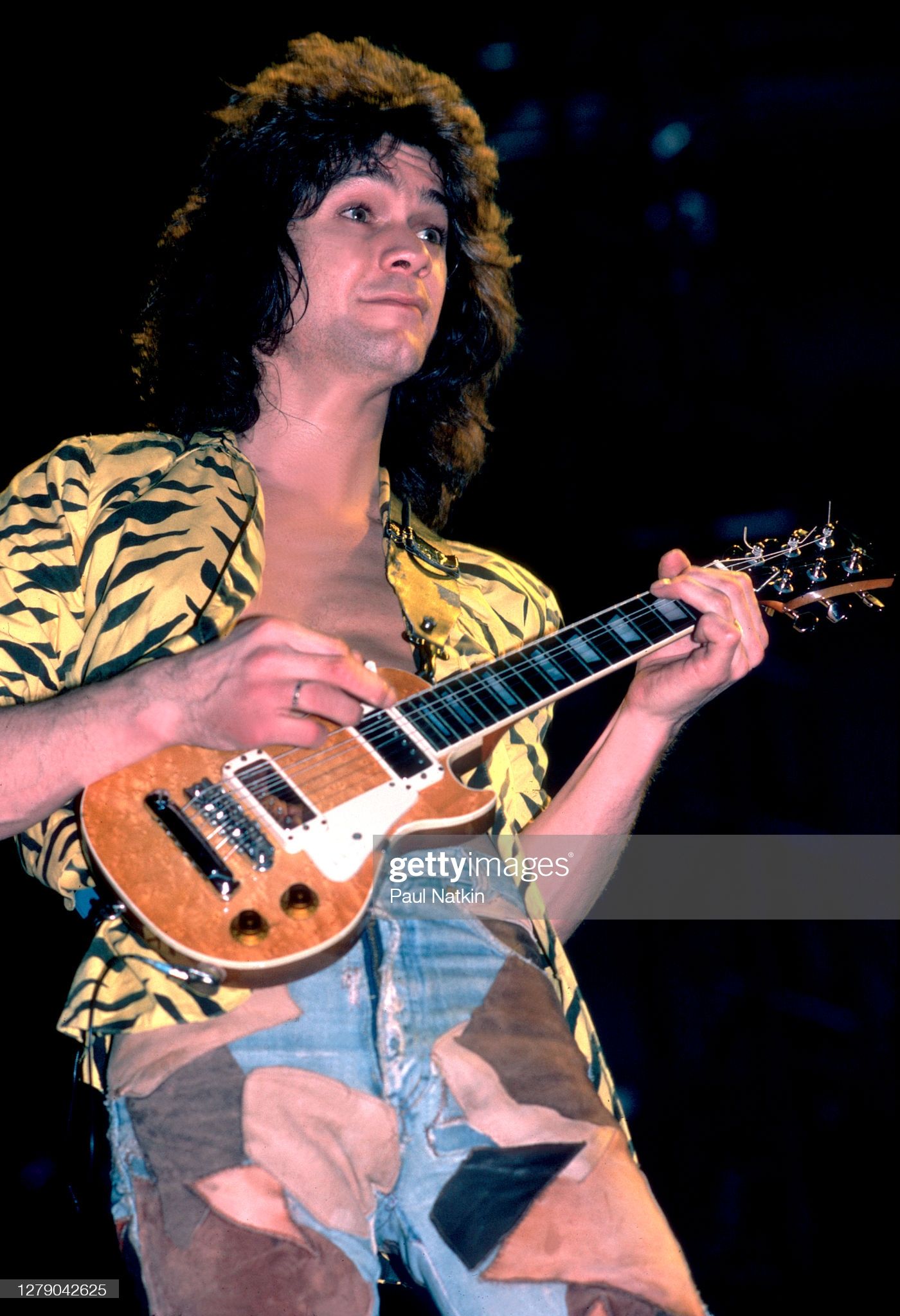 News Photo : Dutch-born American Rock musician Eddie Van Halen... Eddie