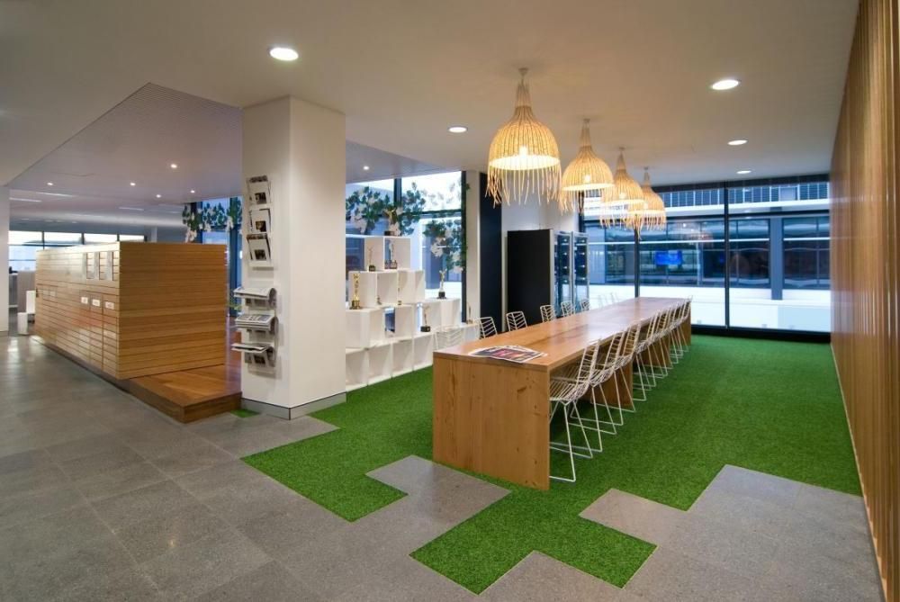 modern office meeting room interior design ideas green carpet