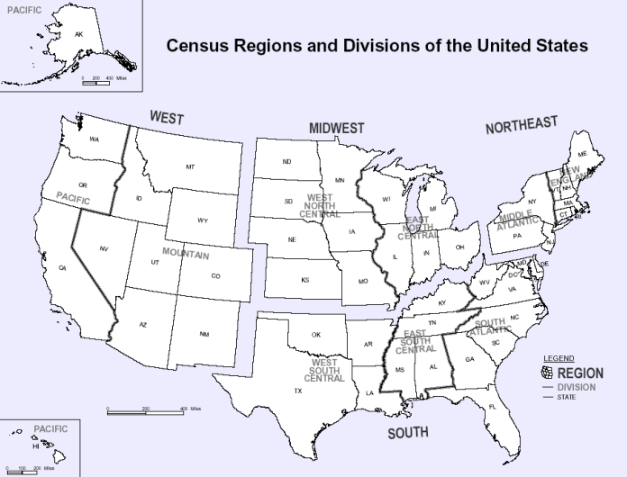 basic us map