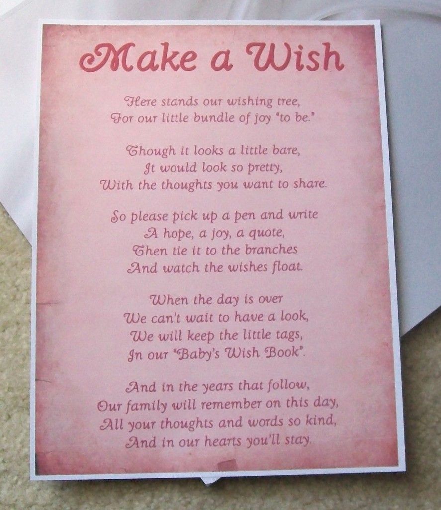 Wishing Tree Tags Instructions Sign Baby Shower Wishing Tree Tags Instructions Sign Baby Shower