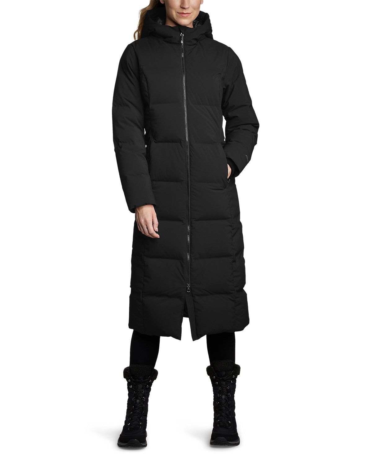 Women's Glacier Peak Seamless Stretch Down Duffle Coat in Fur Trim Fitted Duffle Coat | Fashion, Duffle coat, Clothes