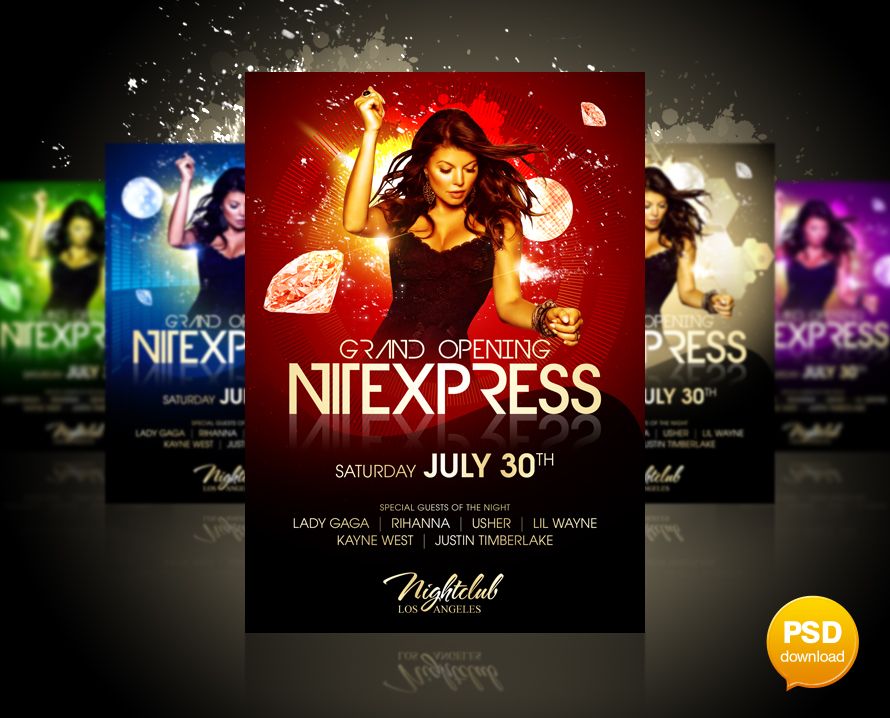 nitexpress party flyer by party flyer poster pinterest party party flyer designers