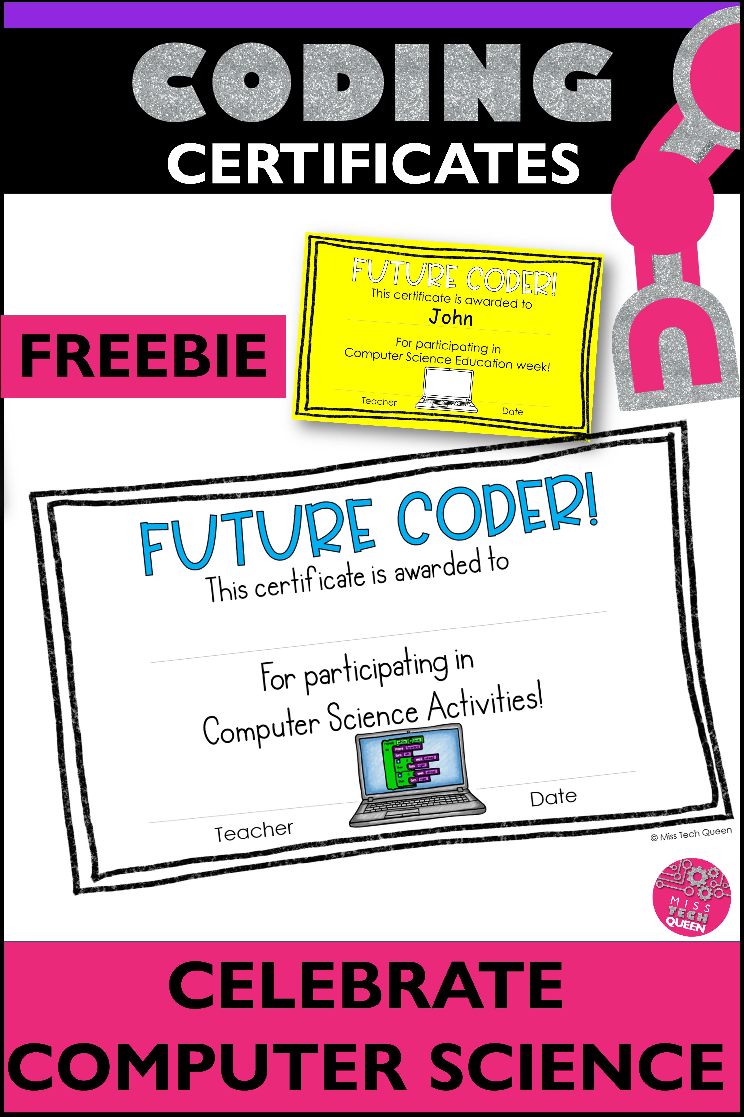 Computer Science Certificates Coding Prizes Computer Coding Hour Of Computer Science Certificates Coding Prizes Computer Coding Hour Of