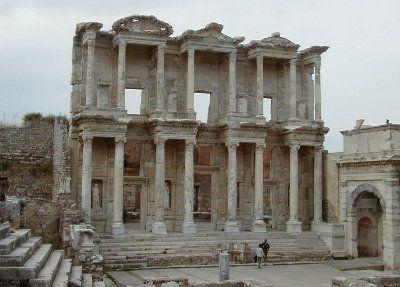 remains of the ancient library at alexandria lost in a fire with works lost in the library of alexandria