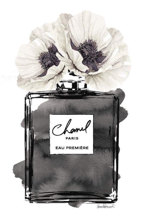 Perfume Bottle, Black With Grey & White Pop... | Amanda Greenwood - #Amanda #Bla...