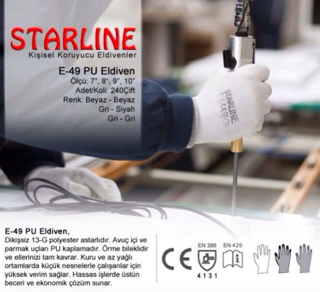 Starline Pu Coated Glove Protective Gloves Gloves Coat