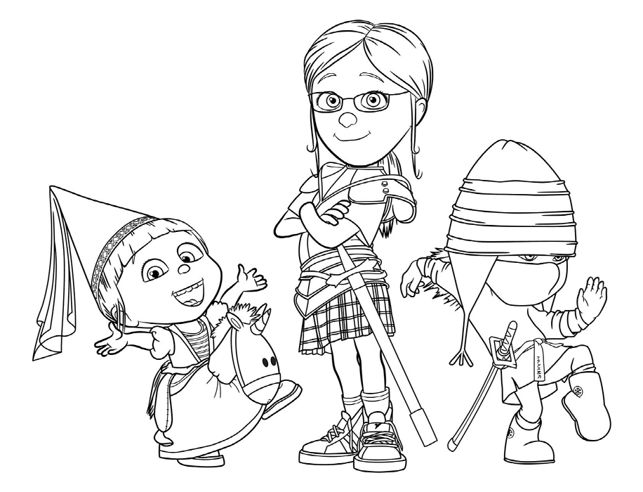 despicable me 3 the girls coloring pages printable and coloring book to print for free find more coloring pages online for kids and adults of despicable me - Free Despicable Me Coloring Pages despicable me 3 the girls coloring pages printable and coloring book to print for free find more coloring pages online for kids and adults of despicable me - Free Despicable Me Coloring Pages
