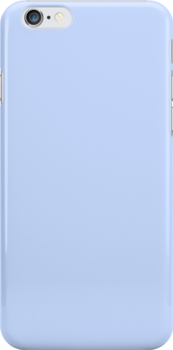 'Periwinkle Blue Solid Color' iPhone Case by artboy213