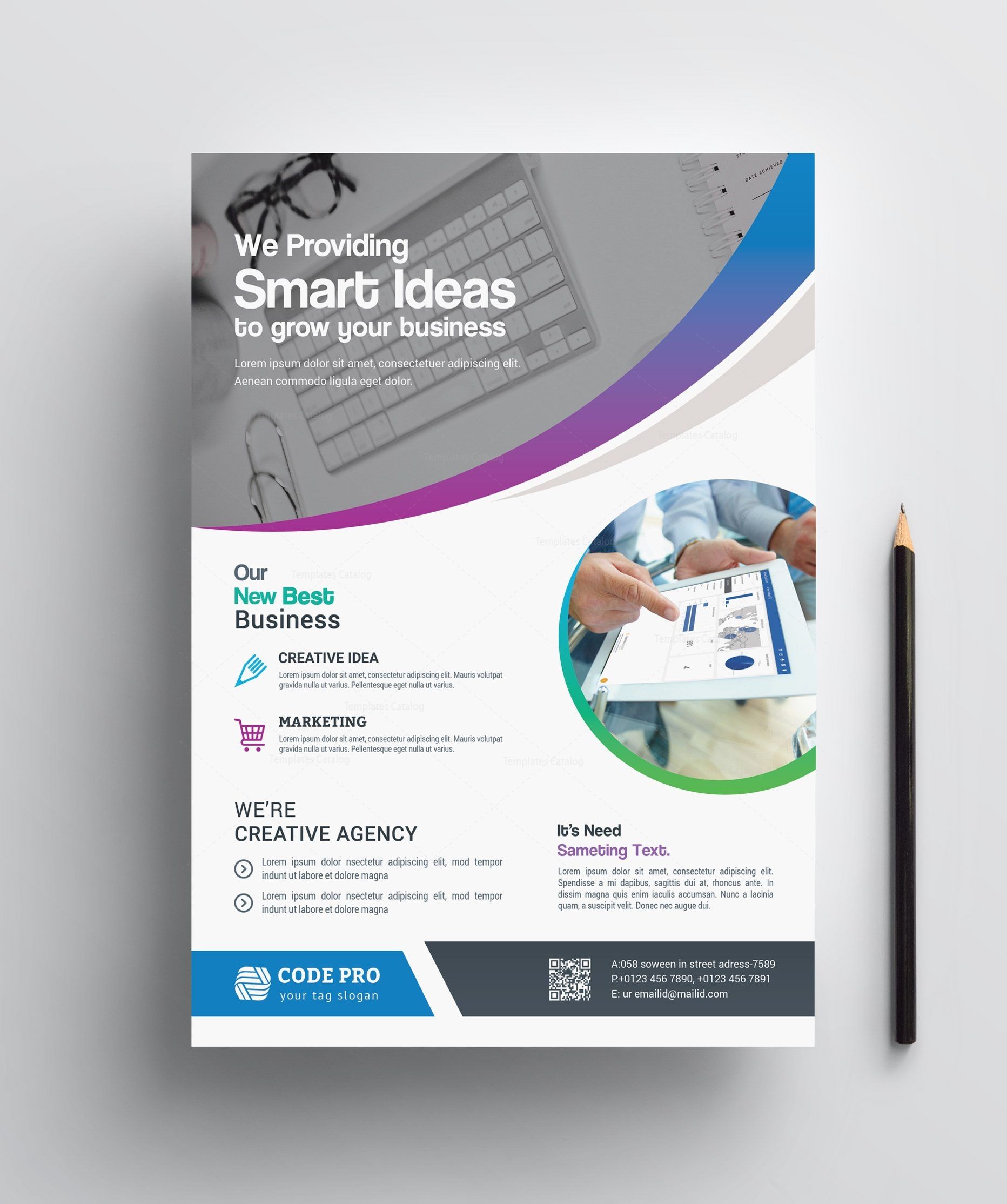 stylish printable business flyer