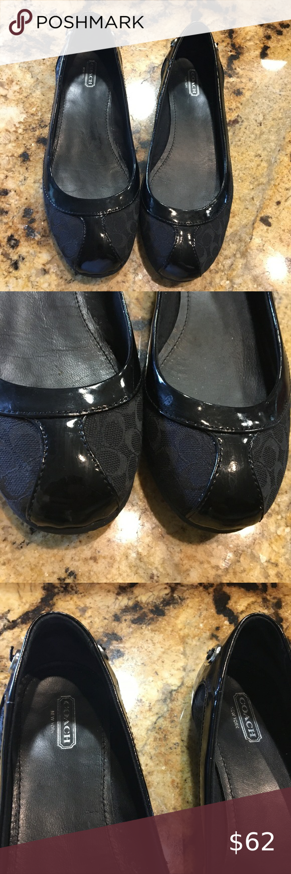 silver coach flats