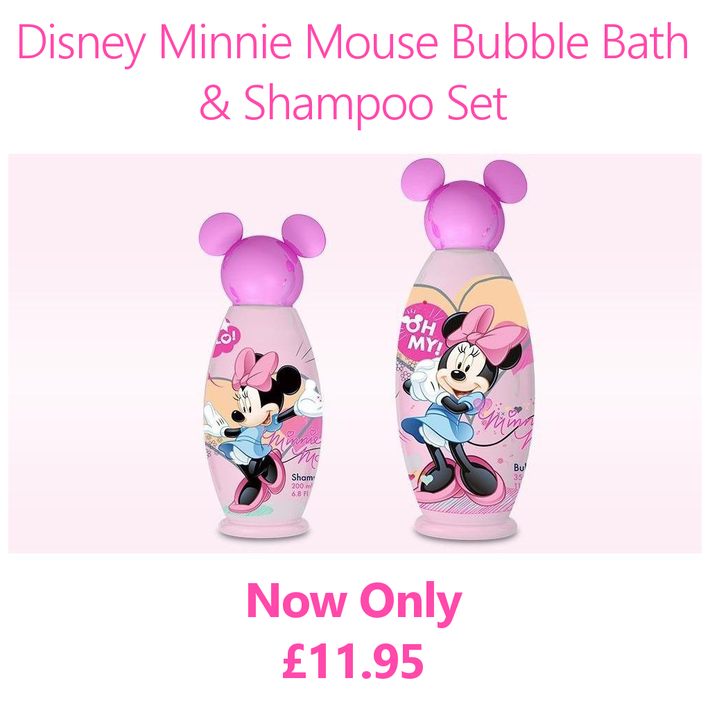 Make bath time and hair washing easier Disney Minnie Mouse Bubble Bath &