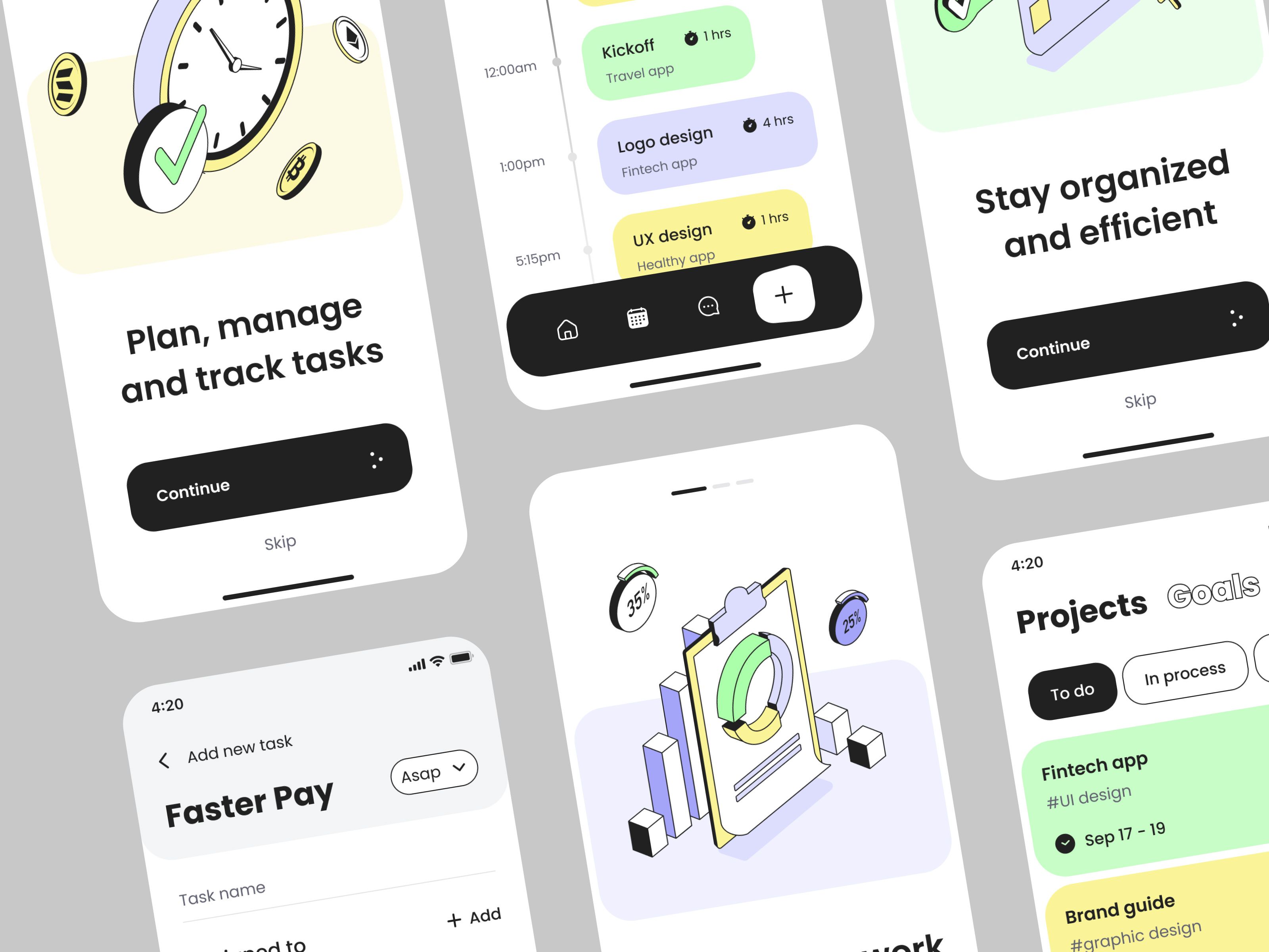 Task management mobile app