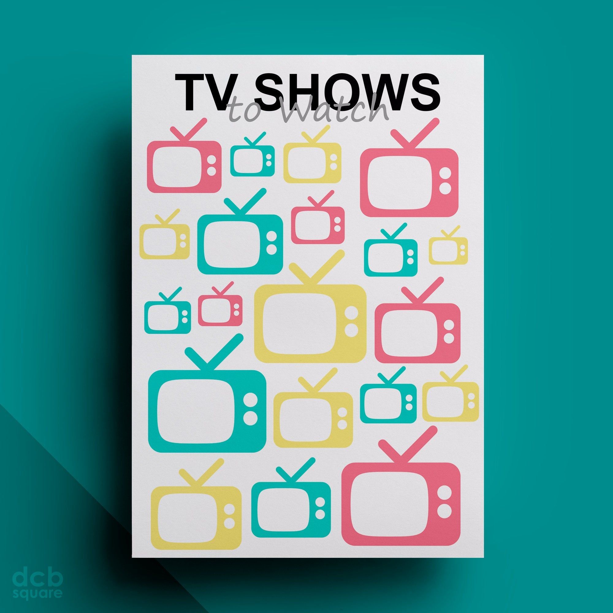 TV Shows Watch List Printable Template Etsy Template Printable 