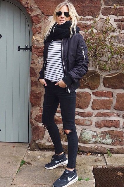 Everyone's Wearing: Bomber Jackets | Fashion, Jacket outfits ...