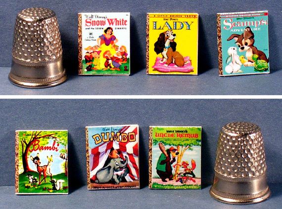 Dollhouse Miniature 1:12 scale Halloween Little Golden Books Set of 6