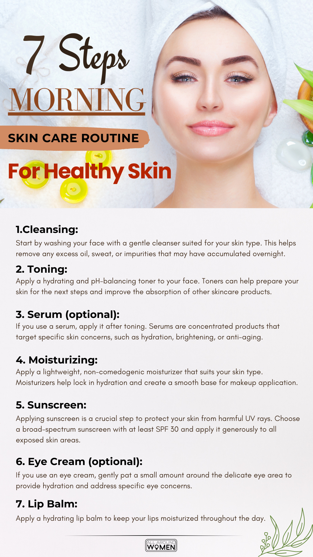 7 Steps Morning Skin Care Routine For Healthy Skin😍