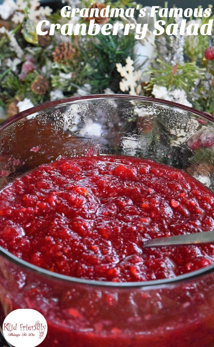 Grandma's Famous Cranberry Salad Recipe Grandma's Famous Cranberry Salad Recipe