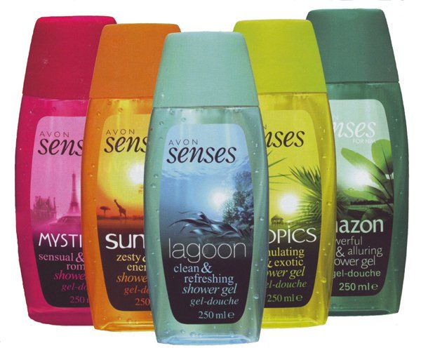 Avon Senses Shower Gels Shower Gel Gel Shampoo Bottle Avon Senses Shower Gels Shower Gel Gel Shampoo Bottle