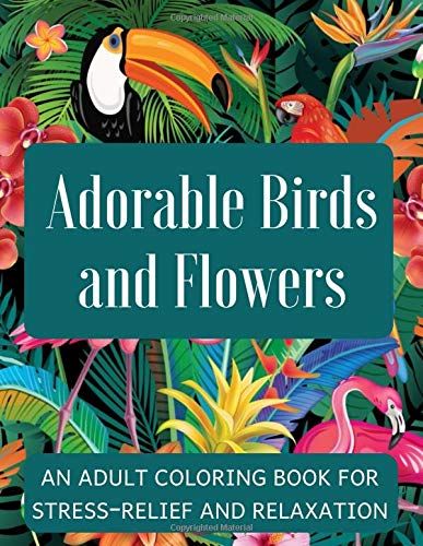 Download Adorable Birds and Flowers: A Coloring Book for People with Dementia - A Fun and Easy Activity ...