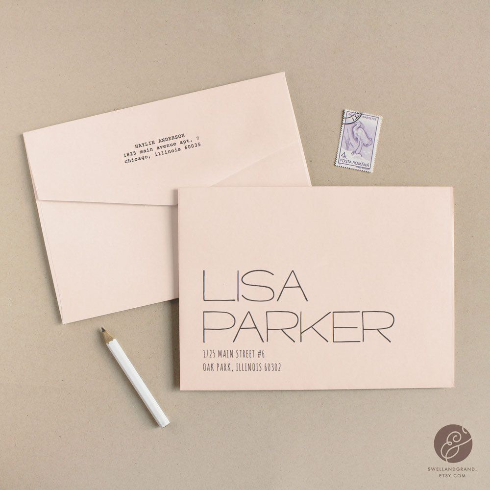 envelope design template word