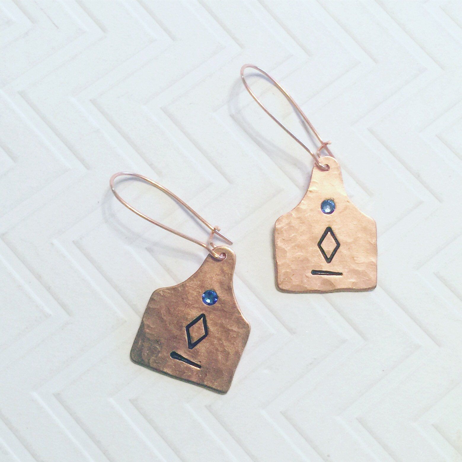 Cattle Brand Earrings Ranch Ear Tag Ranch Brand Earrings Ear Tag