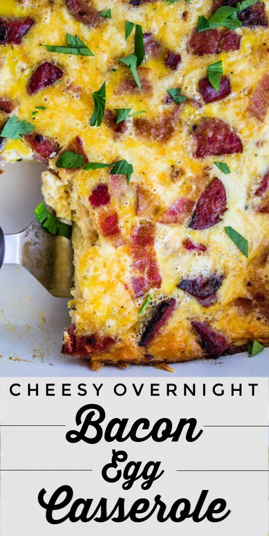 Overnight bacon egg and cheese casserole – Artofit