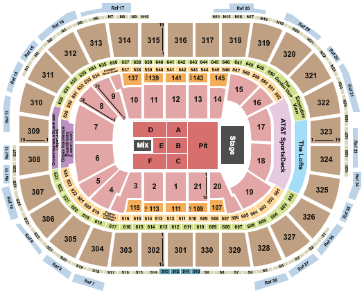 pin di chart seating chart td garden hockey