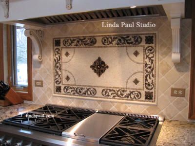 Rachels Flower Metal Tile Accent Insert Kitchen Tiles Metal