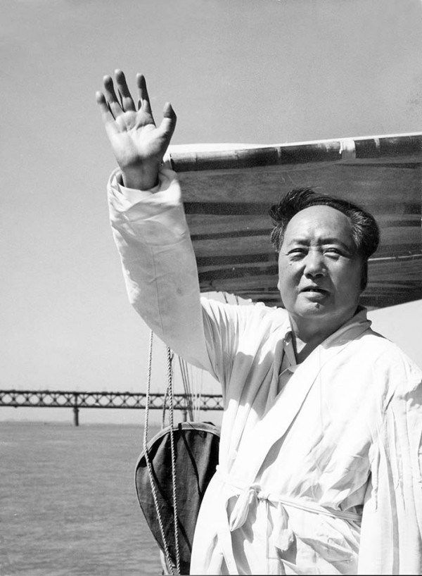 1966 july 26 mao zedong on the deck of a steamship sovfoto getty