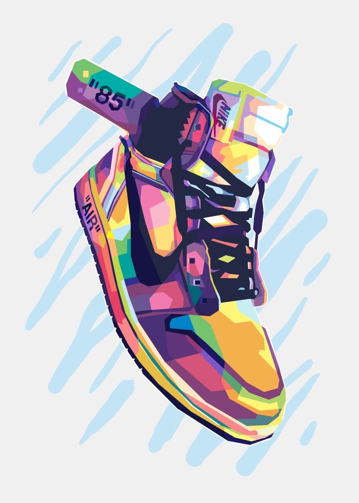 nike shoe painting canvas