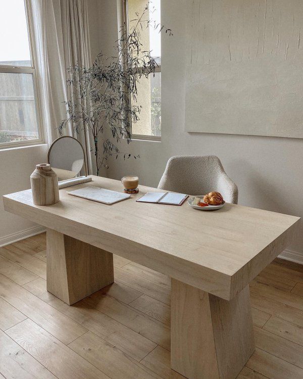 Interior design is even more fun with unique interior inspiration. Upload your own photos or sift through others' for inspo. Follow us at the hashtag #MyCB2. Dream Home Design, Home Office Design, Home Office Decor, Home Office Minimal, Desk Office, Parisian Office Decor, Work Desk Decor, Modern Home Offices, Modern Home Office Desk