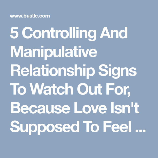 Signs Of A Controlling Manipulative Woman on Women Guides