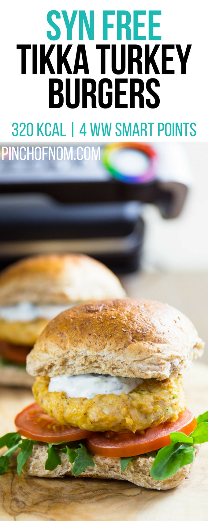 #slimming #watchers #burgers #recipes #points #turkey #weight #smart #world #pinch #tikka #free #kca...