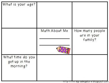 Math About Me - Freebie | Math about me, Math freebie, Math