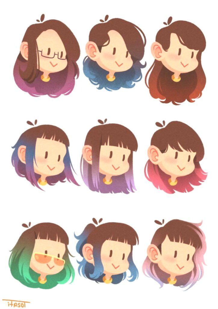 simple comic character hair simple comic character hair