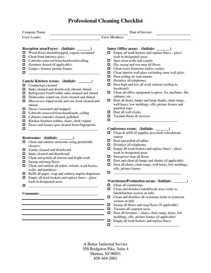 pics Full House Professional House Cleaning Checklist Printable pinterest