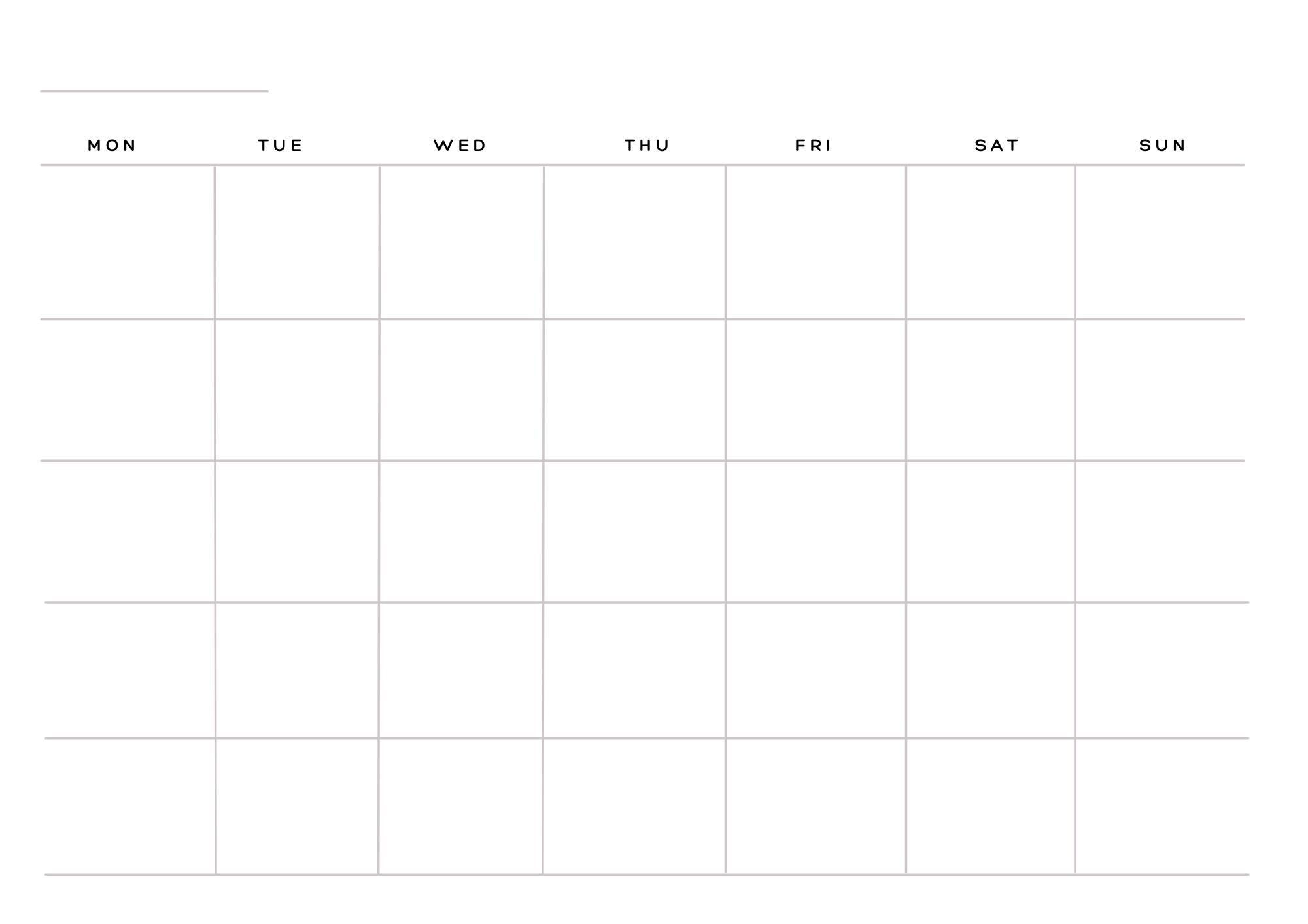 Monthly Planner Templates - Lillian Watson