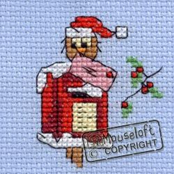 includes card Christmas Eve Owl Mouseloft Cross Stitch Christmas Card Kit