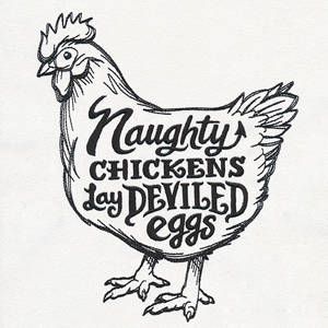 naughty chickens lay deviled eggs but coffee first vintage ball jar Embroidered tea towels embroidered flour sack towels