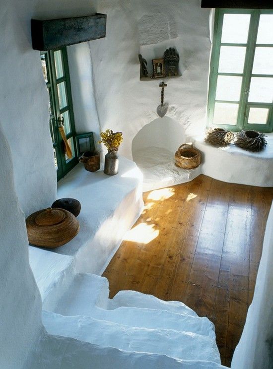 Holiday house in Greece Deborah French Mykonos House Living Room - construire une maison ecologique Holiday house in Greece Deborah French Mykonos House Living Room - construire une maison ecologique