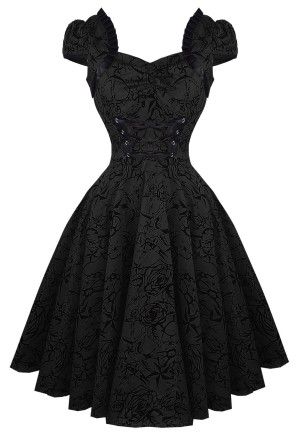 Hearts & Roses Swing Dress Black Size 10 Prom 50's Rockabilly Goth Hearts & Roses Swing Dress Black Size 10 Prom 50's Rockabilly Goth