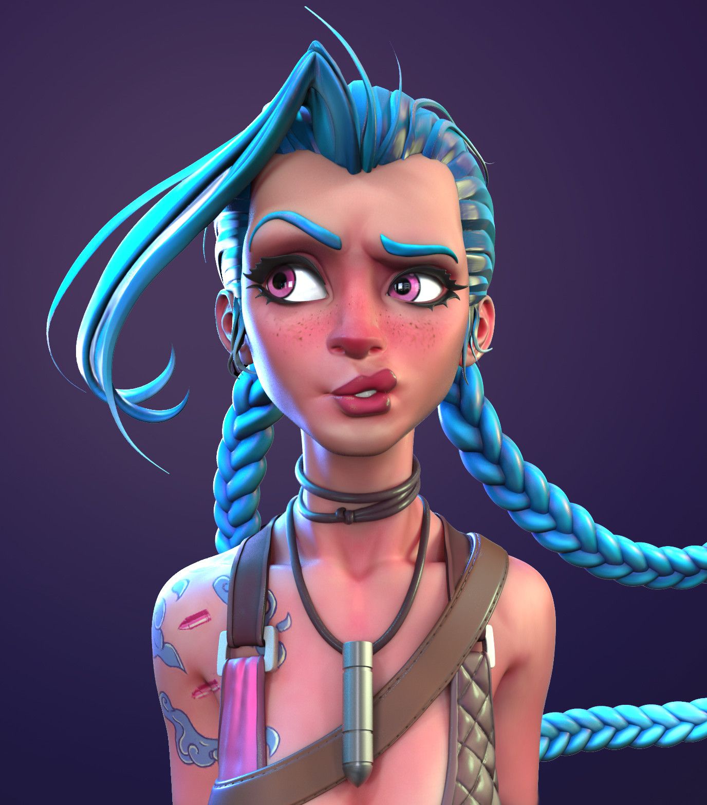 Jinx Arik Newman On Artstation At Artwork Axoz0 3d Character