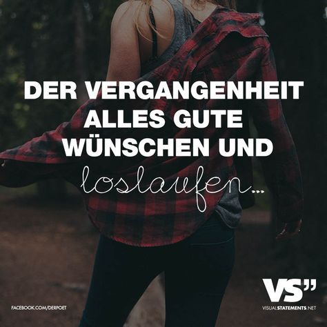 Der Vergangenheit alles Gute wünschen und loslaufen... VISUAL